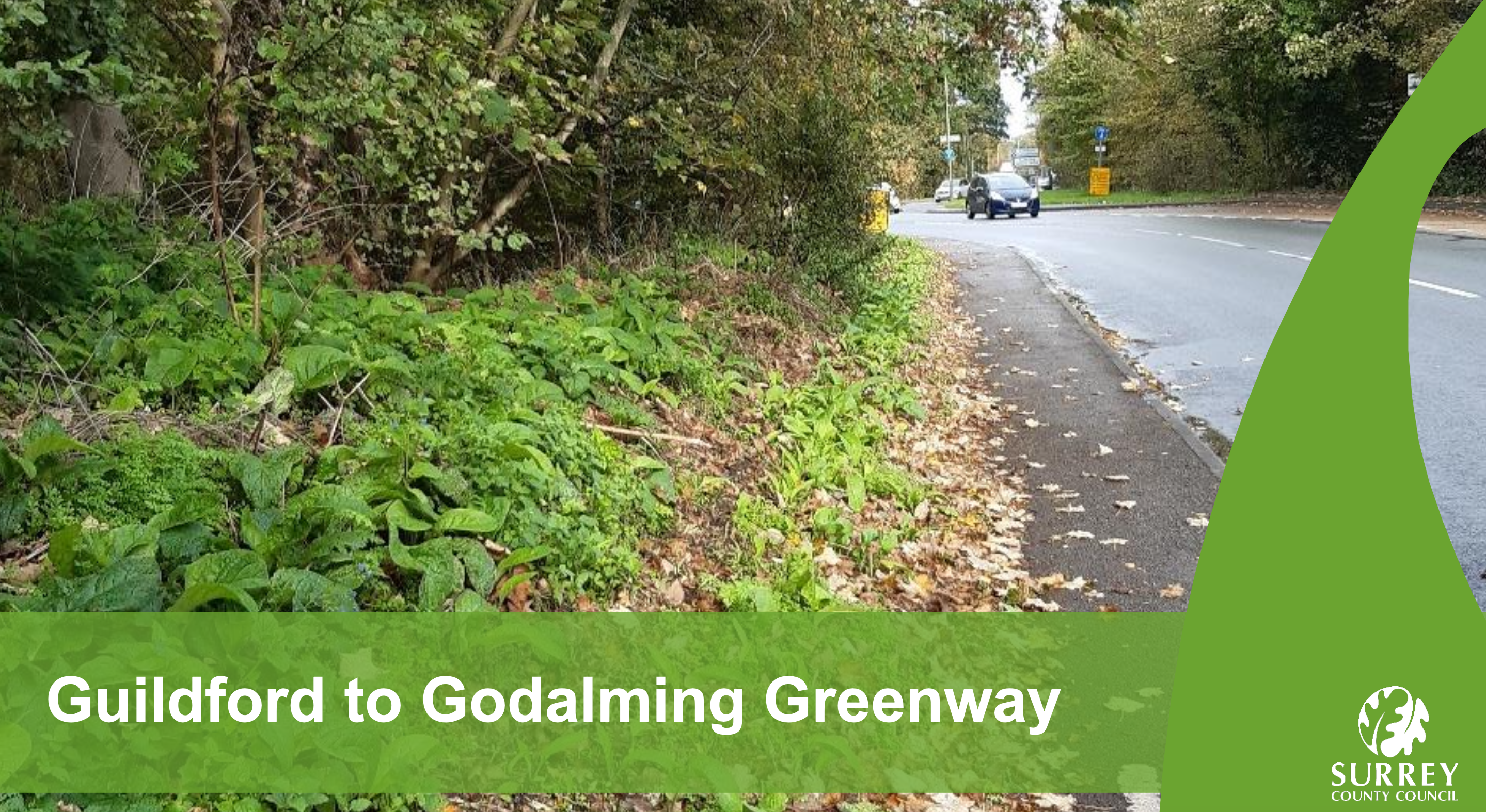 National Highways Phase 1 Funding secured for Guildford Godalming Greenway